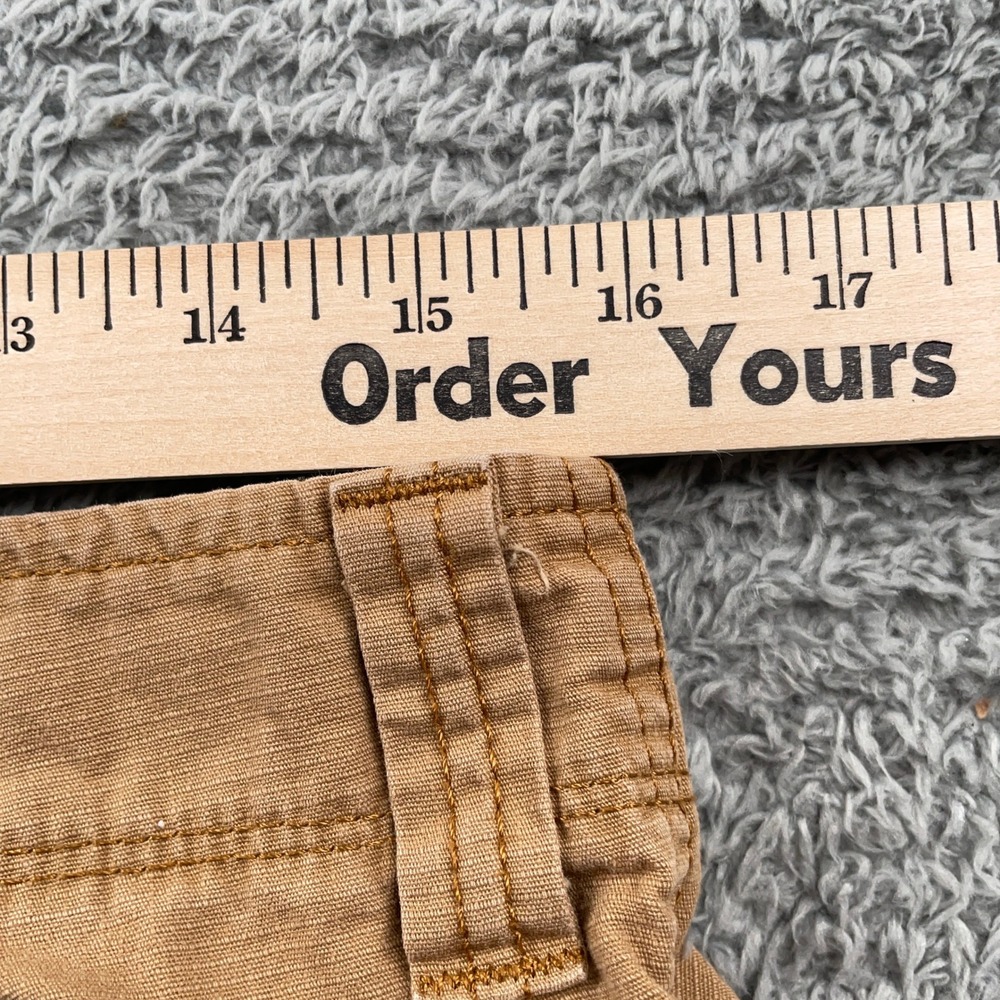 Wrangler Cargo Shorts Mens 32 Brown Cotton Casual Outdoor Workwear Hiking - Picture 4 of 8